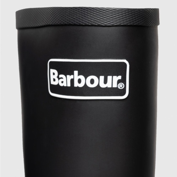 NWB BARBOUR Abbey Tall Wellington Black Rain Boot - Size: 10 | EU 42 - Picture 7 of 8